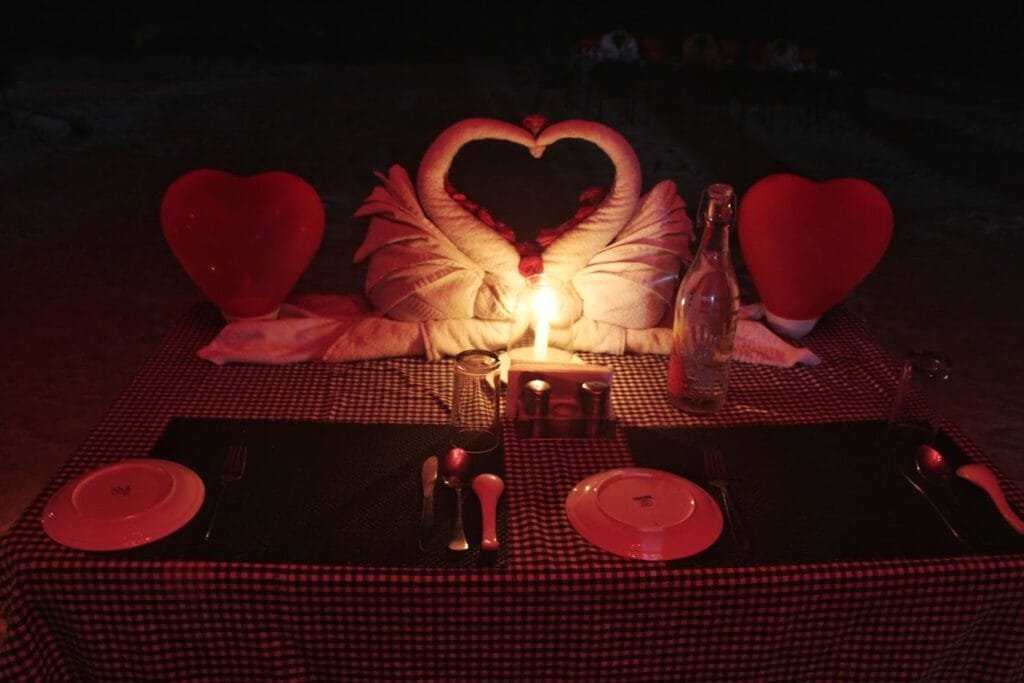 romantic dinner
